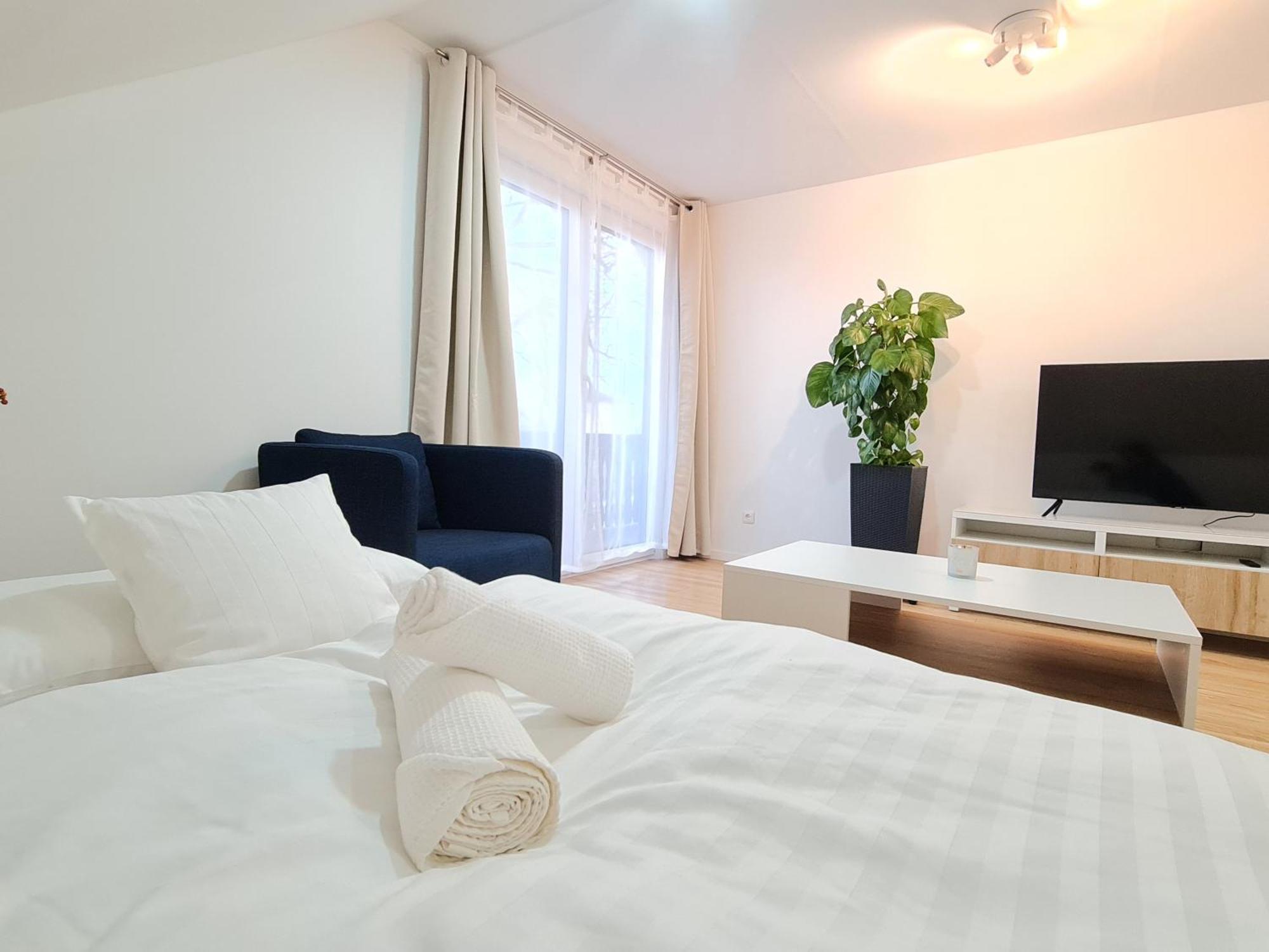 Apartment Naehe Airbus Манхинг Экстерьер фото